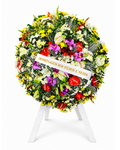 Coroa com Orquídea e Antúrio