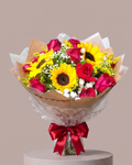 Bouquet Rosas e Girassóis