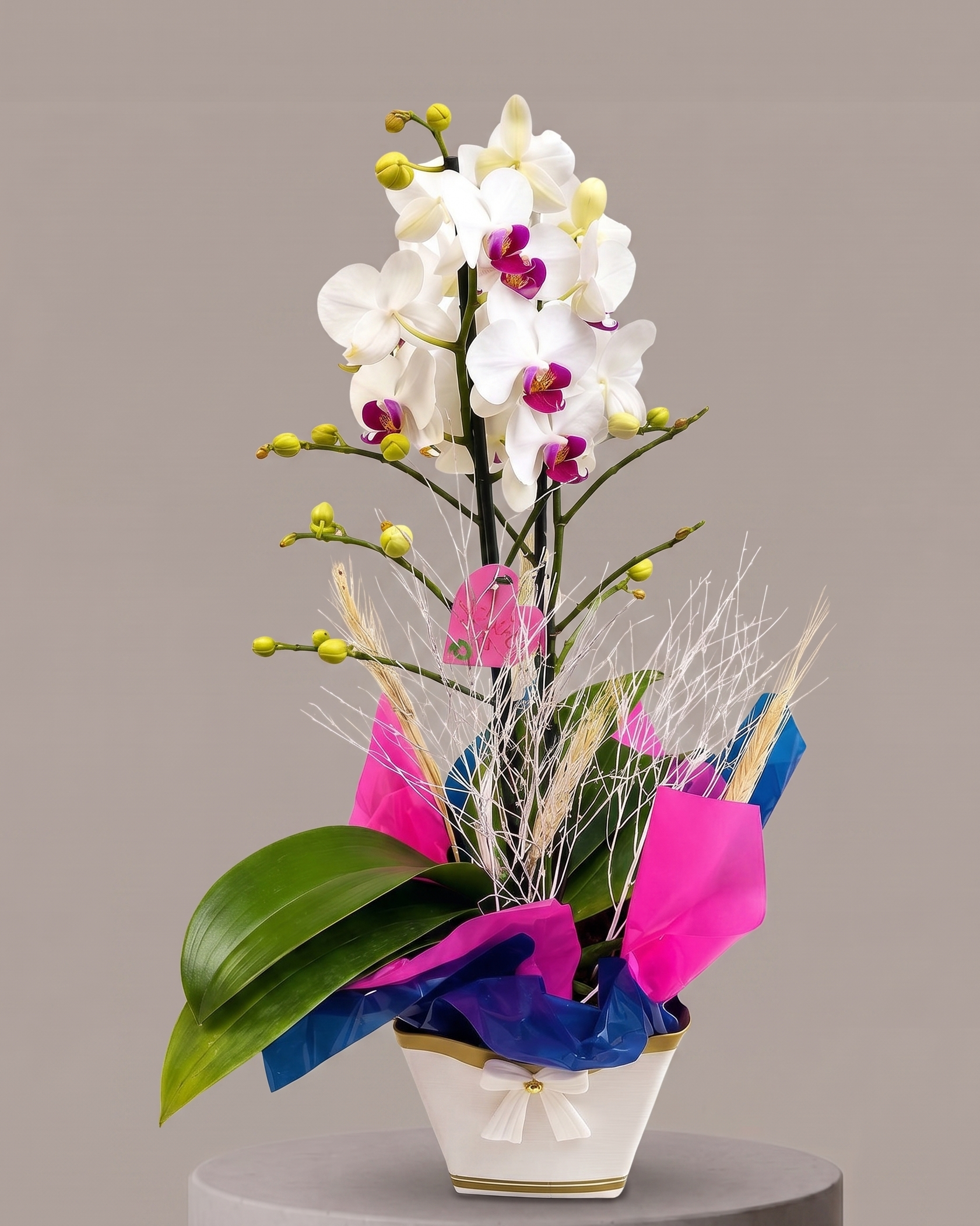 Mini Orquídea Branca