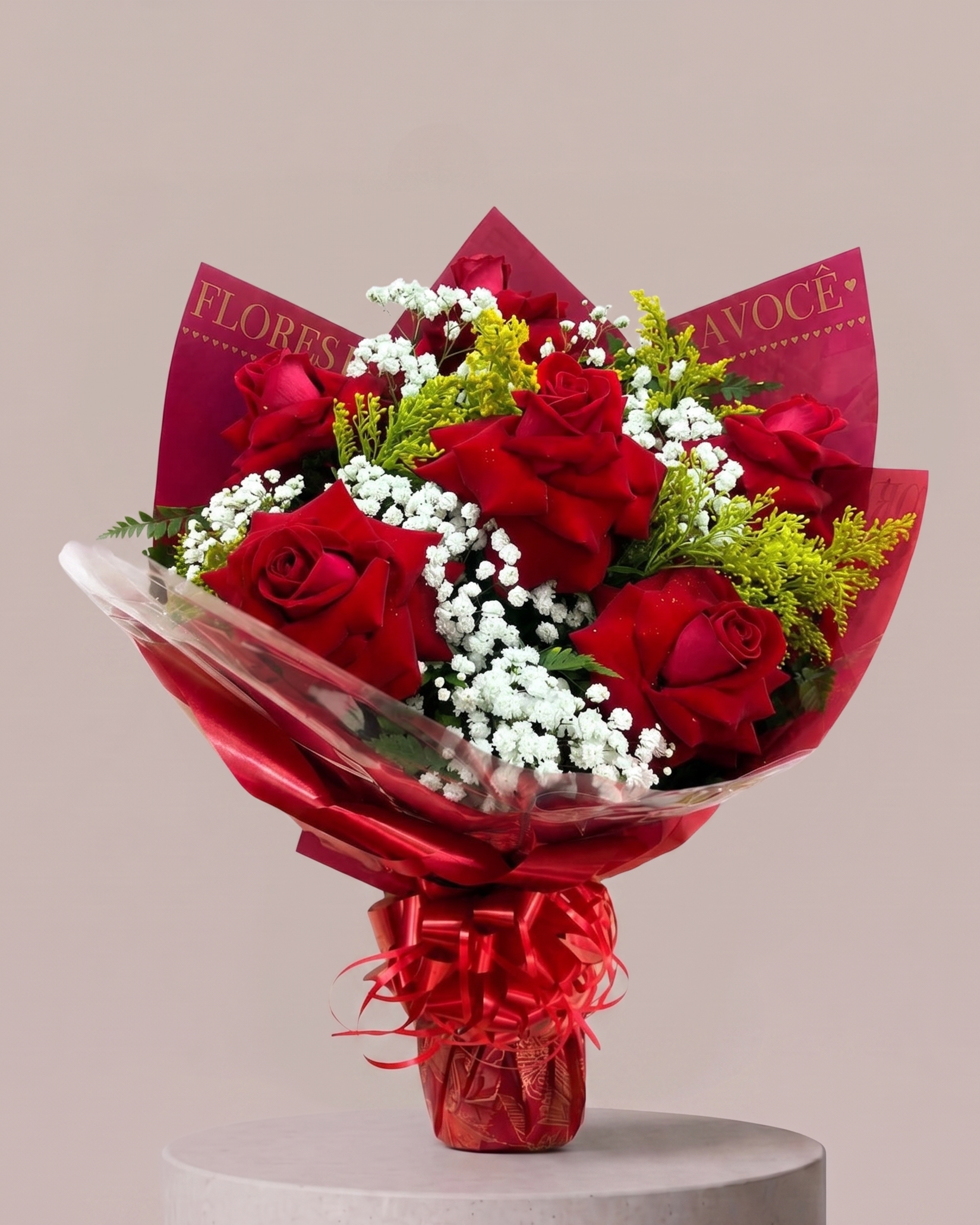 Bouquet de 6 Rosas Importadas Tradicional