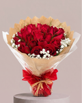 Bouquet 24 Rosas  Vermelhas Sofisticado